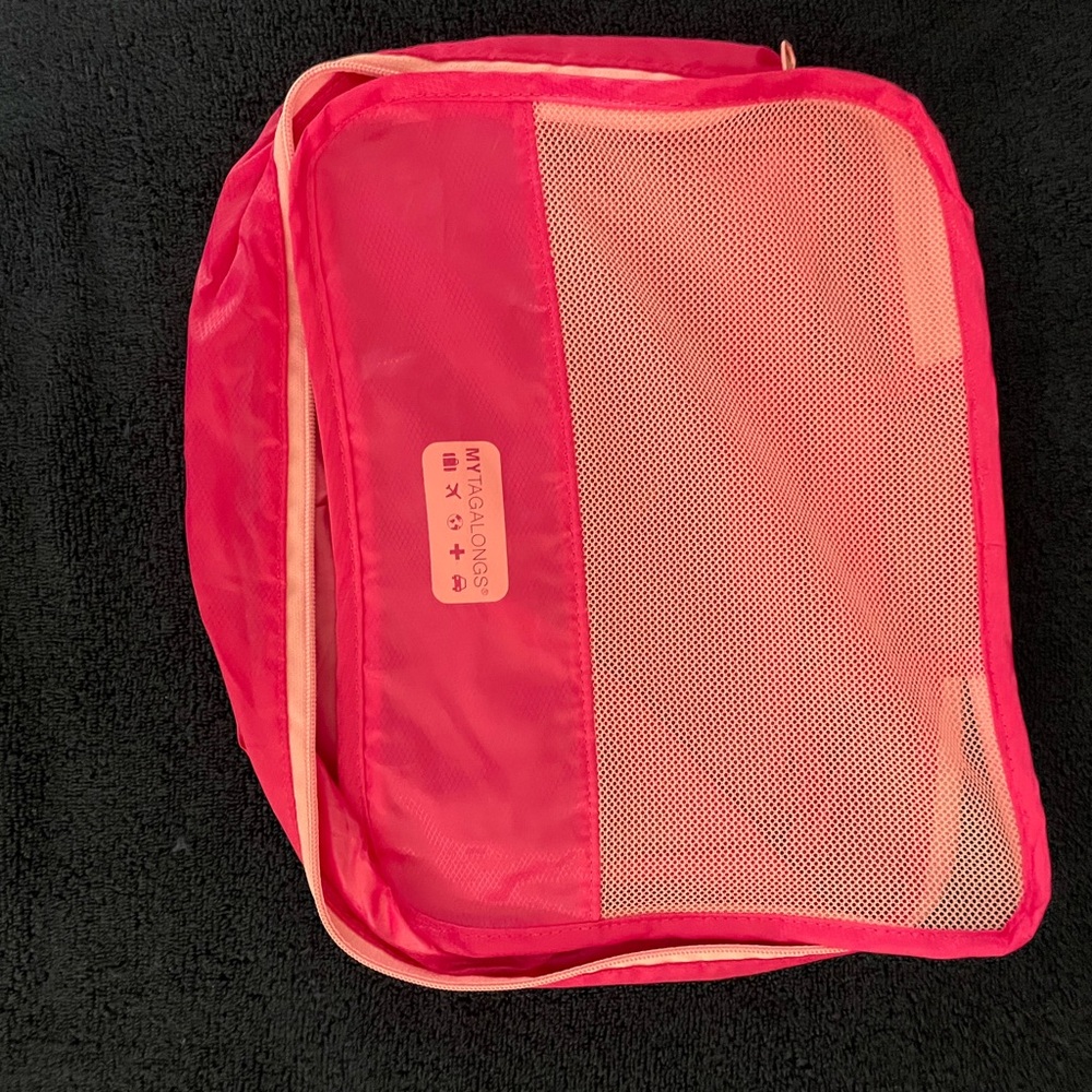 MYTAGALONGS Pink Mesh Bags and Traveling Cubes Set of 9 - Picture 11 of 16